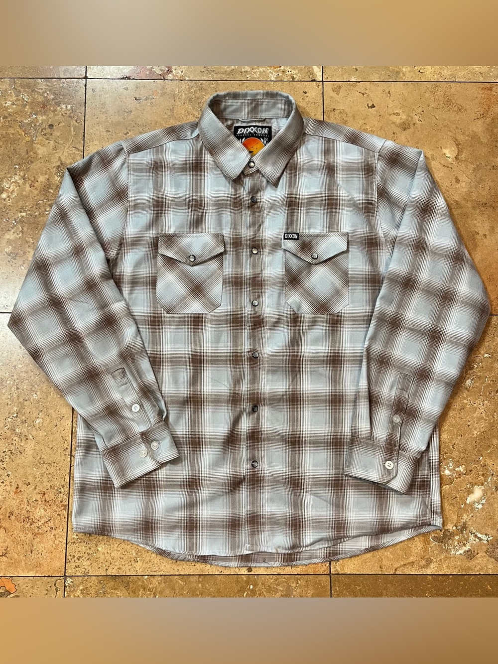 Dixxon Flannel Co. Men’s Dawn Patrol Pearl Snap Plaid Snap Button Up Shirt XL